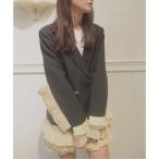 ラポミ プチ LA POMME petit Princess Lace Frill Jacket  プリンセスレースフリルジャケット （Black）