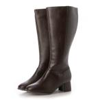 ショッピングファーファ la farfa ラファーファ レディース ロングブーツ【幅広4E/筒幅ゆったり/大きいサイズ/滑りにくい】 5310 ダークブラウン