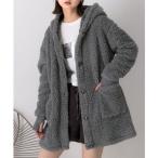 ショッピング新作 アドティエ ad thie 【2024AW新作】着る毛布 ミドル丈フード付きルームウエア （グレー）