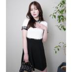 リップサービス LIP SERVICE チェックカラーフレアニットワンピース （ミックス1）