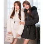 ショッピングリップ リップサービス LIP SERVICE シェーディングライン中綿コート （ブラック）