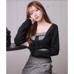 リップサービス LIP SERVICE コルセットチェックトップス （ブラック）