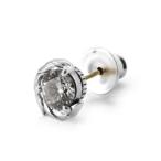 ライオンハート LION HEART HOWL タテガミサイドスタッズピアス/シルバー925 （シルバー×クリア）