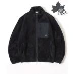 ショッピングロゴス ロゴス LOGOS LOGOS/ロゴス シャギーボア ポケット異素材切替スタンドジャケット （ブラック）