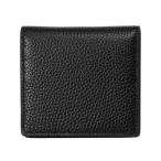 ショッピング薄型 ミラグロ MILAGRO イタリアンシュリンクレザー・薄型コンパクト財布 （ブラック）