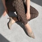 ショッピングＧＧ マミアン mamian 5.0cm ポインテッドトゥ切替パンプス／5154 （グレージュ）