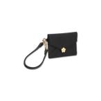 ショッピング牛革 マリークワント MARY QUANT シーリングデイジーレター シングルパスケース （ブラック）