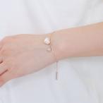 マリークワント MARY QUANT ハートパール ブレスレット （ピンクゴールド）