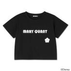 マリークワント MARY QUANT ミニーマウスデザインレトロロゴTシャツ (ブラック)