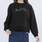 マリークワント MARY QUANT ラインストーンスウェット プルオーバー （ブラック）