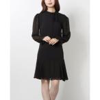  Madison Ray madison leigh шифон рукав . оборка Hem A линия One-piece ( черный )