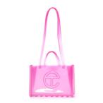 メリッサ melissa MELISSA LARGE JELLY SHOPPER BAG + TELFAR (CLEAR PINK)