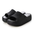メリッサ melissa MELISSA FREE PLATFORM SLIDE GLITTER AD (GLITTER BLACK)