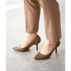 meneMenue прекрасный ножек ..po Inte dotu8cm каблук туфли-лодочки ( серый Brown | гладкий style )