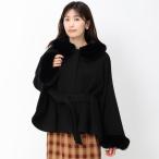 ショッピングポンチョ ミッシュマッシュ MISCH MASCH ■2024秋冬新作■ポンチョコート/MM448601 （BLACK）