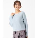 ショッピングスパンコール ミッシュマッシュ MISCH MASCH 2025秋冬新作 スパンコールラメニット （BLUE）