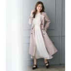 ミッシュマッシュ MISCH MASCH 2026春夏新作 サイドプリーツベーシックトレンチコート MM618601 （PINK）
