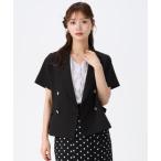 ミッシュマッシュ MISCH MASCH 2026春夏新作 ハーフスリーブジャケット MM628504 （BLACK）