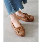 ショッピングMINNETONKA ミネトンカ MINNETONKA 【ハーフサイズ有】ディアスキンモカシン deerskin-kilty-62-mocha