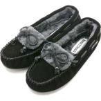 ショッピングMINNETONKA ミネトンカ MINNETONKA KYRA SLIPPER BLACK [40680] （BLACK）
