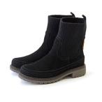 ショッピングミネトンカ ミネトンカ MINNETONKA【今季限定／再入荷なし】 ニットブーツ 18m09-bls （BLACK SUEDE）