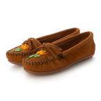 ショッピングミネトンカ ミネトンカ MINNETONKA ビーズモカシン ziigwan-602z-br （BROWN）