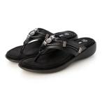 ショッピングMINNETONKA ミネトンカ MINNETONKA トングサンダル silver360-504001-bl （BLACK）