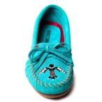ミネトンカ MINNETONKA Women's Thunderbird Animikii (Turquoise Suede)