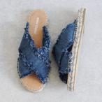 ショッピングMINNETONKA ミネトンカ MINNETONKA クロスベルトサンダル pepper-518425-bdnm （BLUE DENIM）