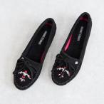 ショッピングMINNETONKA ミネトンカ MINNETONKA 刺繍モカシン thunderbird-600tb-bl （BLACK）