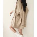 ミニミニストア miniministore ロゴTシャツ ゆったり プルオーバー夏服 （ベージュ）