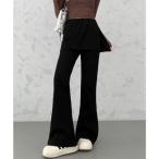  Mini Mini магазин miniministore LAP юбка имеется semi flare pants Корея способ ( черный )