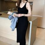 ニットキャミソール ワンピース 重�