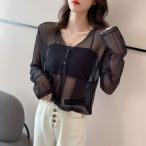 リブニットカーディガン 薄手 羽織 春夏