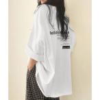 ミニミニストア miniministore オーバーサイズ 英文字ロゴ 半袖Tシャツ （ホワイト）