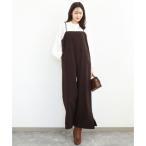 エムケー ミッシェルクラン MK MICHEL KLEIN ストラップコンビネゾン/洗える （ブラウン）