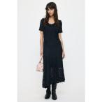CUT LACE ASYMMETRY ドレス BLK