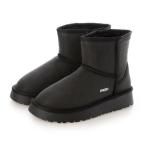 モズ moz メタリックカラームートンブーツ （ブラック）