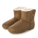 モズ moz moz:SWEDEN LAGOM レディース ボタン ムートンブーツ 4078 （ブラウン）