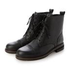 モード カオリ MODE KAORI 【本革】【3E】メダリオンレースアップブーツ 6712 （ブラック）