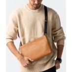 ショッピングサコッシュ MURA サコッシュ 本革 ipad 収納 ショルダーバッグ ミニショルダー 薄マチ バッグ レザー 革 メンズ （ブラウン）