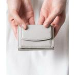 ショッピングミニ財布 MURA ミニ財布 三つ折り レディース 本革 スキミング防止機能 財布 （グレー）