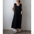 ノールール ノーライン No Rule No Line 深めVネック2wayジャンパースカート ワンピース （BLACK）