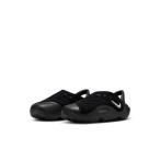 ショッピングnike サンダル ナイキ NIKE サンダル キッズ ナイキ アクアスウッシュ PS FN0876 2025春夏 Nike Aqua Swoosh ベビー （ブラック）
