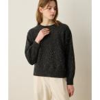 ショッピングスパンコール ルスークホリデー LE SOUK HOLIDAY スパンコールニットプルオーバー （チャコールグレー）