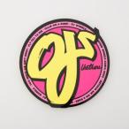 オージェー ウィール OJ WHEELS CLASSIC NEON VINYL STICKER 3IN （イエロー×レッド）