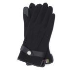 ショッピングオロビアンコ オロビアンコ Orobianco タッチパネル対応裏起毛ベルト付きストレッチ手袋 （BLACK）