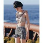  стиль boOSYAREVO [ сеть ограничение ][3 позиций комплект ] оборка цвет do Lost плавание одежда купальный костюм (o- Kid белый )