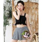  стиль boOSYAREVO [ сеть ограничение ] гонки выше бюстье плавание одежда купальный костюм [ товары без возможности возврата ] ( черный × diamond )