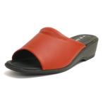 パンジー Pansy サンダル レディース パンジー 日本製 ミュール つっかけ ウエッジソール 黒 レンガ 軽量 ストレッチ オフィス 室内 3e